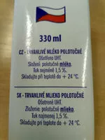 Mängden socker i Trvanlivé mléko polotučné