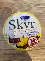 Mängden socker i Skyr  vanilka -30% cukru
