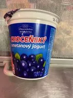 Mängden socker i Choceňský smetanový jogurt borůvkový