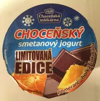 Mängden socker i Choceňský smetanový jogurt limitovaná edice pomeranč hořká čokoláda