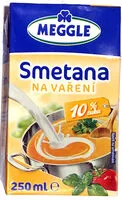 Mängden socker i Smetana na vaření 10%
