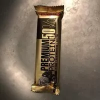 Mängden socker i Premium protein bar 50%