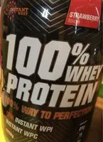 Mängden socker i 100% WHEY protein, jahoda
