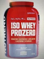 Mängden socker i ISO Whey prozero jahodový cheesecake