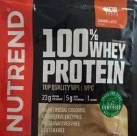 Mängden socker i Caramel latte, 100% whey protei