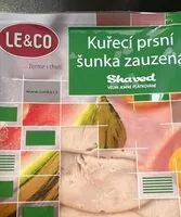 Mängden socker i Kuřecí prsní šunka zauzená