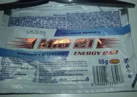 Mängden socker i Energy bar, coconut & caffeine