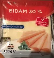 Mängden socker i Eidam 30%