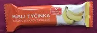 Mängden socker i Müsli  tyčinka banán v kakaové polevě