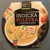 Mängden socker i Indická polévka z červené čočky