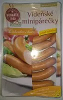 Mängden socker i Vídeňské minipárečky