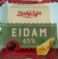 Mängden socker i Eidam plátky 45%