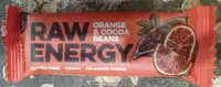 Mängden socker i Raw energy orange and cocoa beans