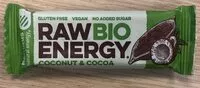 Mängden socker i Raw bio energy peanuts & cocoa