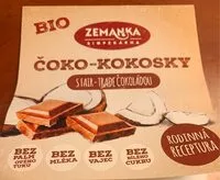 Mängden socker i Čoko-kokosky s fair trade čokoládou