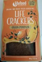 Mängden socker i Life crackers onion pumpkin