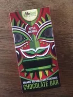 Mängden socker i Čokoláda z nepraženého kakaa s kousky ořechů a třešní