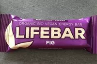 Mängden socker i LIFEBAR fíková BIO