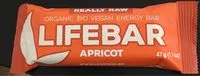 Mängden socker i Lifebar Abricot Cru Vegan