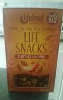 Mängden socker i Life snacks Teriyaki Almonds