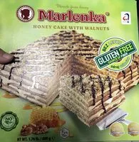 Mängden socker i Honey cake with walnuts