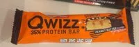 Mängden socker i QWIZZ protein bar, arašídové máslo