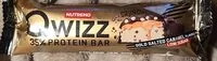 Mängden socker i Qwizz rotein bar, slaný karamel