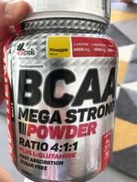 Mängden socker i BCAA Mega strong powder - ananas
