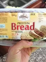 Mängden socker i Protein bread with seeds