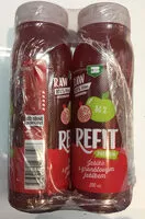 Mängden socker i Refit Raw šťáva jablko s granátovým jablkem