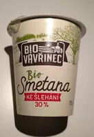 Mängden socker i Bio Smetana ke šlehání 30%