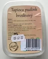 Mängden socker i Tapioca pudink broskvový
