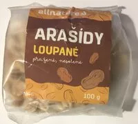 Mängden socker i Arašídy pražené loupané nesolené