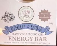 Mängden socker i Blueberry and Baobab raw vegan cookie