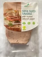 Mängden socker i Soya sliced sausage with crushed coloured pepper