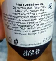 Mängden socker i Jablečný Cider