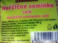 Mängden socker i hořčičné semínko celé