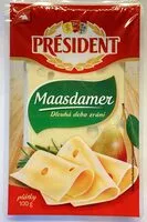 Mängden socker i Maasdamer