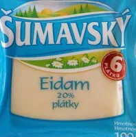 Mängden socker i Šumavský Eidam 20% plátky