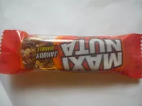 Mängden socker i Maxi nuta jahody a mandle