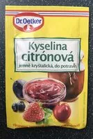 Mängden socker i Kyselina citrónová