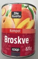 Mängden socker i Broskvový kompot