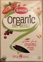 Mängden socker i Emco Organic Muesli With Red Fruits