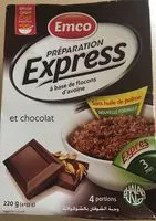 Mängden socker i Emco Oat Meal Express With Chocolate