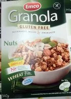 Mängden socker i Granola - sans gluten sarrasin, millet, amarante - Aux Noix