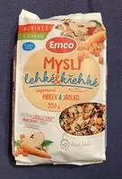 Mängden socker i Müsli mrkev a jablko
