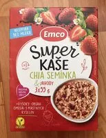 Mängden socker i Super kaše chia semínka a jahody