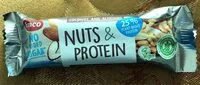 Mängden socker i Nuts & Protein coconut and almonds