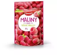Mängden socker i Emco Mrazem sušené maliny 30g