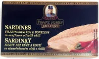 Mängden socker i Sardinky filety bez kůže a kostí ve slunečnicovém oleji s chilli